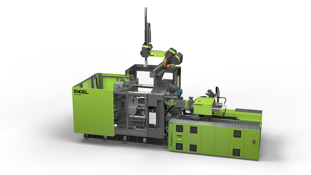 ENGEL zeigt eine duo 500 als Einstiegsmaschine für das 2-Platten Segment. (Bild: Engel) / ENGEL shows a duo 500 as an entry-level machine for the 2-platen segment. (Picture: Engel)