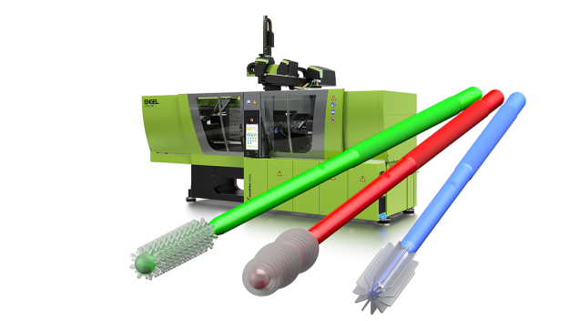 ENGEL und Hack Formenbau haben den Prozess für die Hochvolumenproduktion von Teststäbchen gemeinsam entwickelt und optimiert. Werkzeugkonzept, Spritzgießmaschine und Automatisierung sind für höchste Effizienz und Qualität exakt aufeinander abgestimmt. (Bilder: ENGEL) / ENGEL and Hack Formenbau jointly developed and optimised the process for high-volume test swab production. The mould solution, injection moulding machine and automation are precisely tuned for maximum efficiency and quality. (Picture: ENGEL)