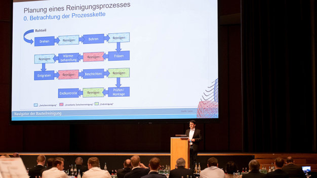 Das Vortragsangebot der Fachtagung Industrielle Bauteilreinigung vermittelt Grundlagen und Expertenwissen, um aktuelle Reinigungsaufgaben zukunftsfähig zu erfüllen. (Bildquelle: fairXperts)