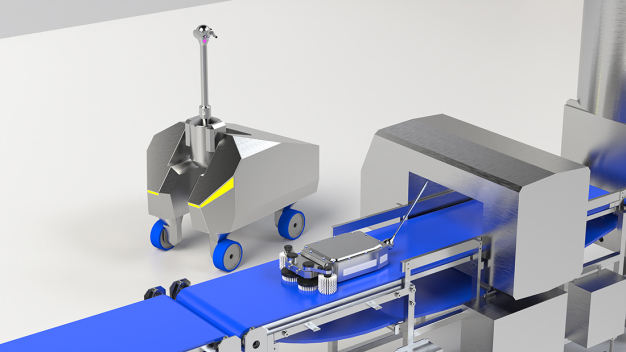 »MCD« und „Inline MCD“: Intelligente Reinigungsroboter für die automatisierte und reproduzier-bare Reinigung von Anlagen und Produktionsumgebungen. © Fraunhofer IVV / »MCD« and „Inline MCD“: Intelligent cleaning robots for automated and reproducible cleaning of plants and production environments. © Fraunhofer IVV