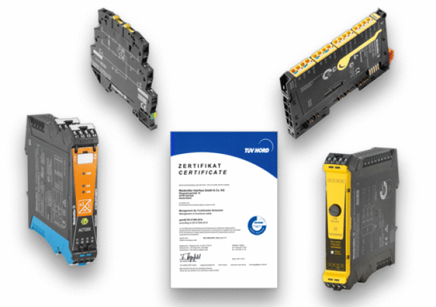 Weidmüller FSM-Zertifizierung: Weidmüller erhält das Functional Safety Management Zertifikat vom TÜV NORD. Es bestätigt das die Produkte nach diesem System entwickelt wurden.