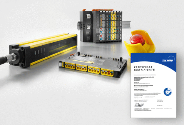 Weidmüller FSM-Zertifizierung: Das FSM-Zertifikat vom TÜV NORD bescheinigt Weidmüller, dass die Produkte nach dem Functional Safety Management System entwickelt wurden. 