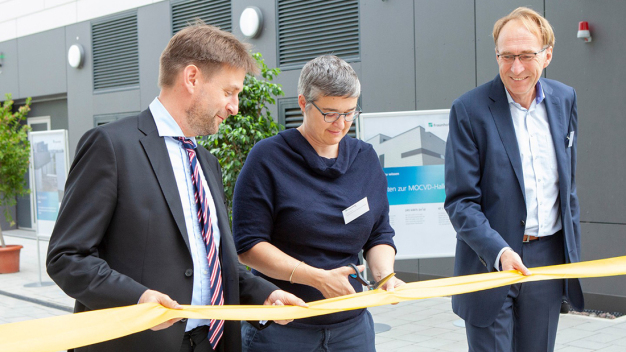 Am 30. Juni 2022 wurden die neuen Forschungsgebäude des Fraunhofer IAF feierlich eingeweiht. © Fraunhofer IAF / On June 30, 2022, the new research buildings of Fraunhofer IAF were officially inaugurated. © Fraunhofer IAF