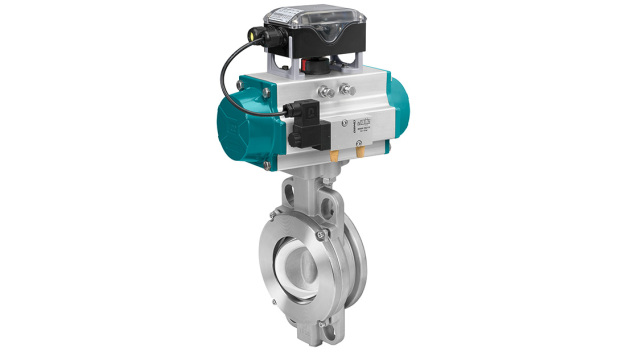 Absperrklappe GEMÜ R471 Tugela mit Automatisierungskomponenten / GEMÜ R471 Tugela butterfly valve with automation components