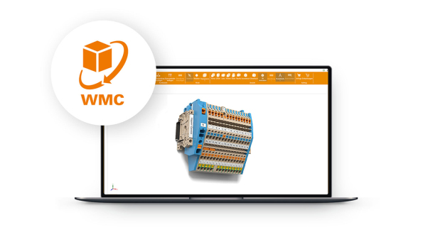 Im Weidmüller Configurator können komplette Klemmleisten digital geplant, zusammengestellt und direkt bestellt werden. / In the Weidmüller Configurator, complete terminal blocks can be digitally planned, assembled and ordered directly.