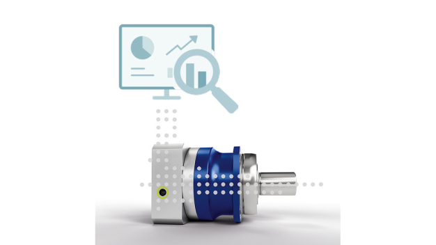 Das smarte Getriebe mit »cynapse«-Feature der WITTENSTEIN SE verfügt über ein integriertes Sensormodul mit elektronischem Typenschild und IO-Link-Schnittstelle. Es kann zum Beispiel Temperatur, Vibrationen, Betriebsdauer sowie Einbaulage erfassen, speichern, ausgeben und verarbeiten. © WITTENSTEIN SE