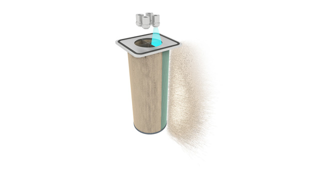 Die Filterpatrone – das Herzstück des Quad Pulse Systems.