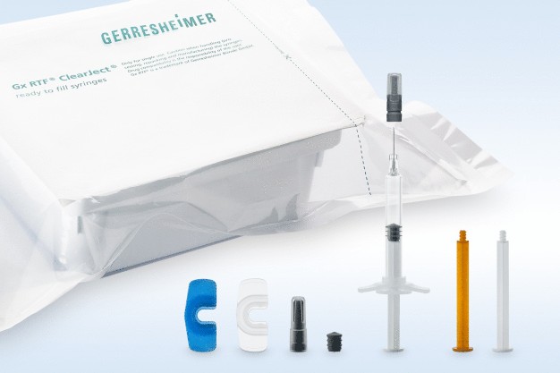 Die neue Gx RTF ClearJect Spritze ist in der Größe 1 ml long verfügbar. / The new Gx RTF ClearJect syringe is available in the 1 ml long size.