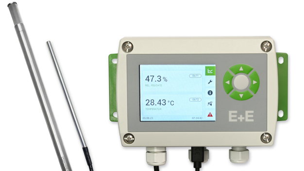 HTS801 Feuchte- und Temperatursensor für anspruchsvolle Industrieanwendungen. (Fotos E+E Elektronik Ges.m.b.H.) / HTS801 humidity and temperature sensor for demanding industrial applications. (Photo: E+E Elektronik Ges.m.b.H.)