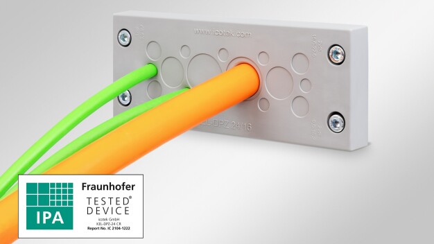 The icotek cable entry systems tested and certified by Fraunhofer IPA are suitable for use in ISO 1 cleanroom class. (Image: icotek GmbH & Co. KG)
