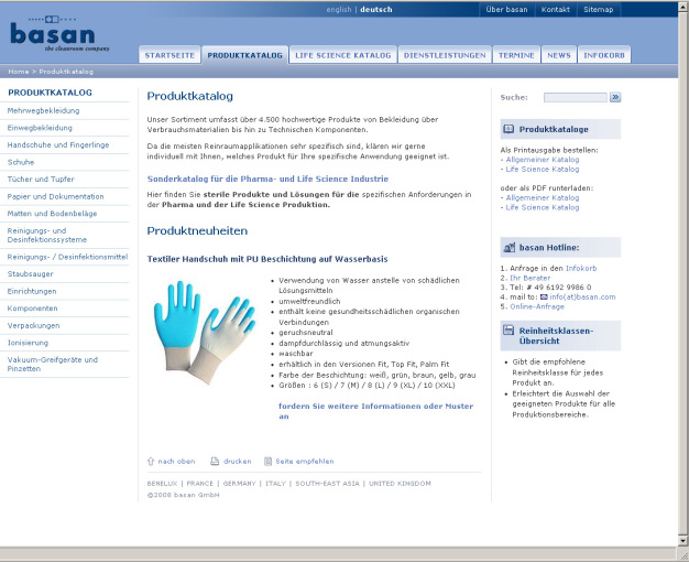 Neuer Internetauftritt von basan Neuer Internetauftritt von basan