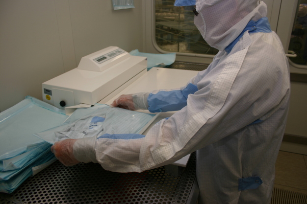 WZB: Inbetriebnahme der Sterilisation für Reinraumbekleidung