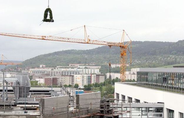 Richtfest am Reinraum-Erweiterungsbau des IPHT