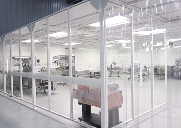 Große modulare Reinräume mit Kontrollsystemen und Klimaanlagen zur Herstellung medizinischer Geräte