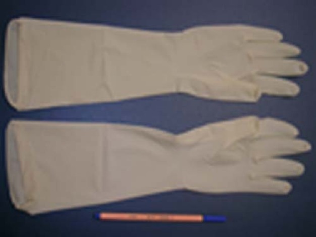 sterile extra lange Latex-Handschuhe