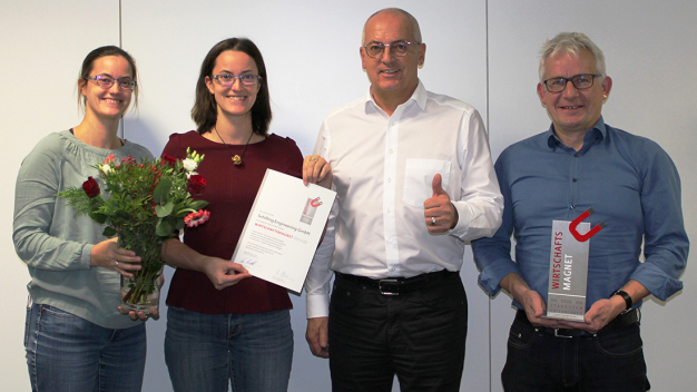 Gaby Schilling, Ute Schilling, Günther Schilling und Dietmar Spitznagel (Technischer Leiter) Gaby Schilling, Ute Schilling, Günther Schilling und Dietmar Spitznagel (Technischer Leiter)