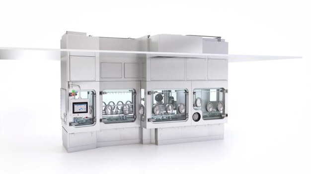 Im Gegensatz zur externen Luftaufbereitung (links) benötigt die integrierte In-air-Lösung (rechts) nur minimalen Platz im Technikgeschoss. / In contrast to external air treatment (left), the integrated in-air solution (right) requires only minimal space on the technical floor.