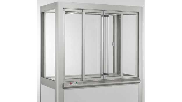 Sliding doors can also be integrated retroactively by converting profile frames into a door in just a few steps. (Source: item)