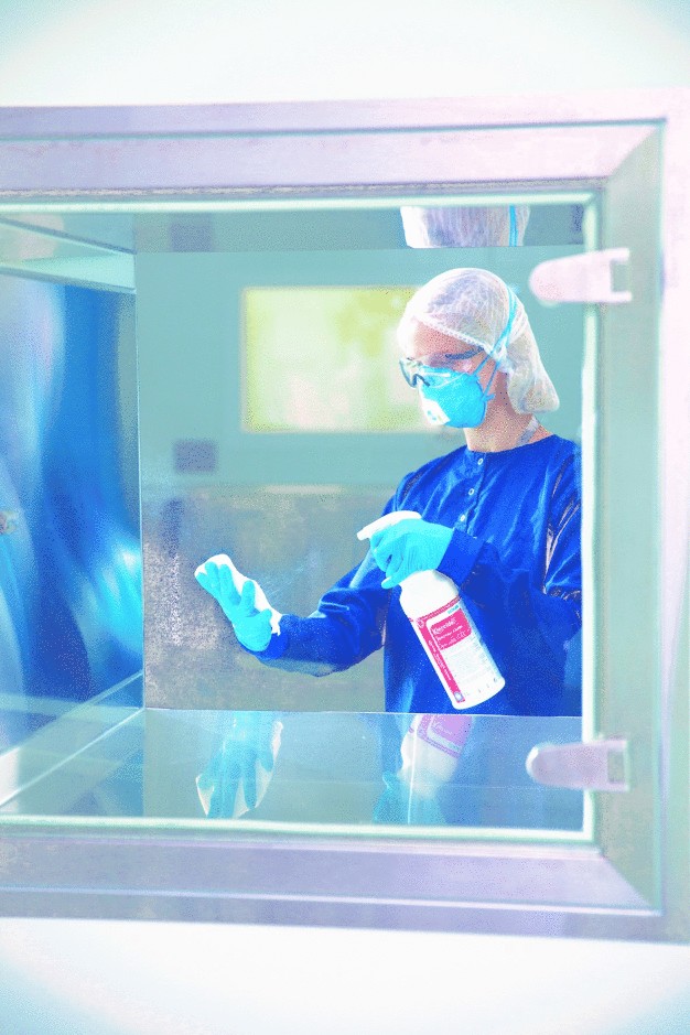Klercide Sporicidal Alcohol from Ecolab Contamination Control will revolutionise the process of transfer disinfection.