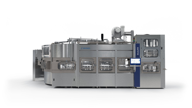 Der Modulseam mit 14 Köpfen ist die optimale Lösung für die Abfüllung im hohen Leistungsbereich und lässt sich ideal in den Modulfill Bloc FS-C – sowohl mit als auch ohne kleinem Reinraum – integrieren. (Copyright: Krones AG)