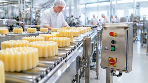 Inverter VETTORIA Hygienics nella produzione di formaggi (Copyright: MSF-Vathauer Antriebstechnik)