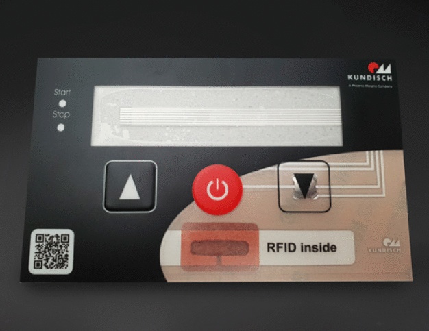 Mit der RFID Inside Folientastatur bietet sich Kunden ein guter Mehrwert: Ihre Anwendungen sind direkt auf Industrie 4.0 vorbereitet.