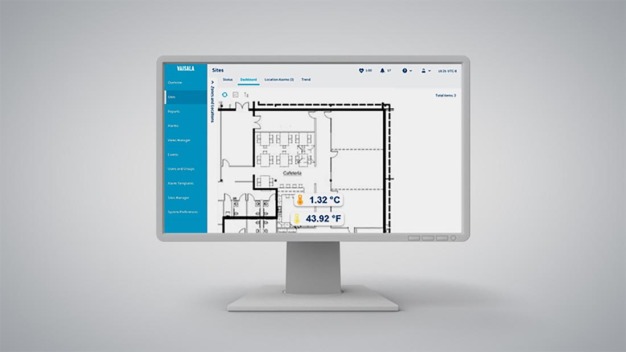 Die Softwareschnittstelle von viewLinc mit anpassbaren Dashboards. / viewLinc's software interface showing customizable dashboards.