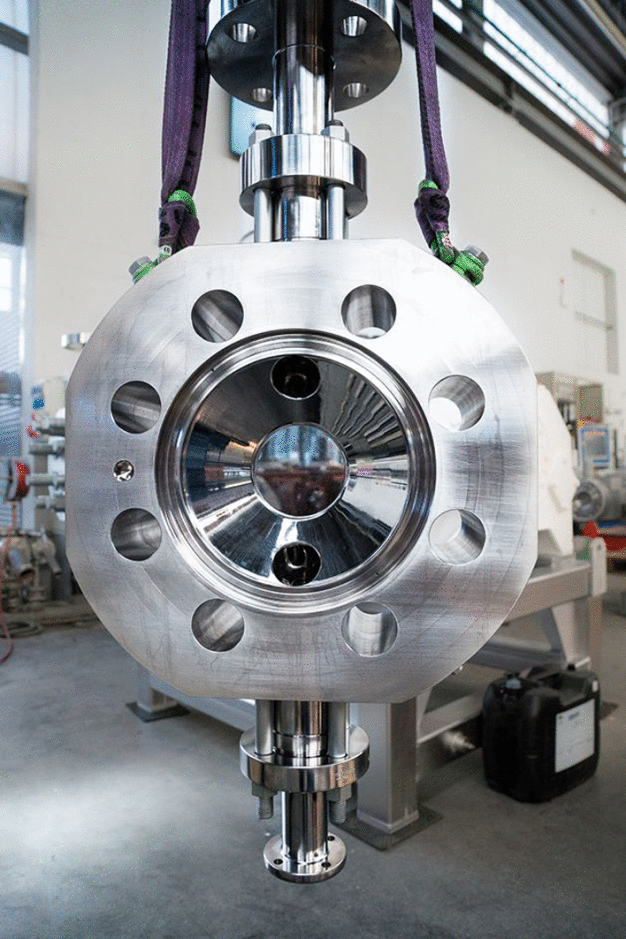 Die G3F verfügt über insgesamt drei speziell für die aseptische Anwendung bei HOCHDORF ausgewählte M9-Pumpenköpfe. Diese zeichnen sich durch ihre PTFE-Sandwichmembranen aus, die eine hohe Betriebssicherheit bei vergleichsweise geringem Wartungsaufwand garantieren. (Quelle: LEWA GmbH)