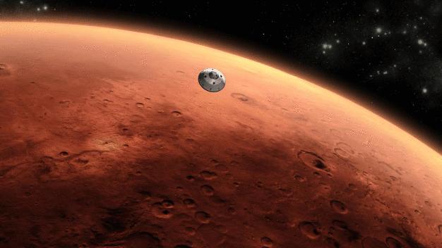 Künstlerische Abbildung des Planeten Mars. (© NASA) / An artist rendering of the Mars. (© NASA)