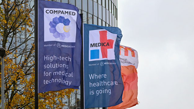Starkes Messe-Duo für die komplette Wertschöpfungskette der Medizintechnik-Industrie - MEDICA + COMPAMED in Düsseldorf (© Constanze Tillmann/ Messe Düsseldorf) / Strong trade fair duo for the entire value chain of the medical technology industry - MEDICA + COMPAMED in Düsseldorf (© Constanze Tillmann/ Messe Düsseldorf)