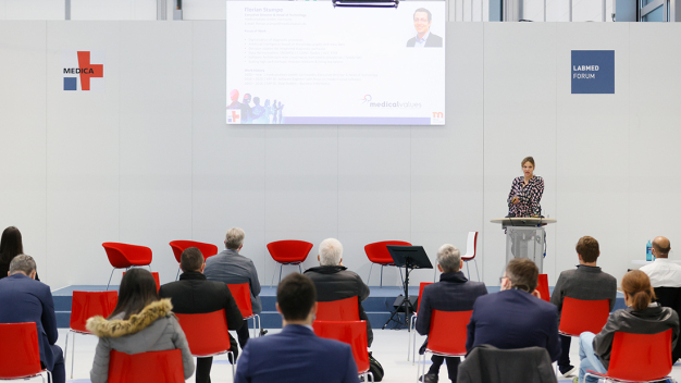 Das MEDICA-LABMED FORUM präsentiert Top-Themen der Labormedizin. (Photo: Constanze Tillmann) / The MEDICA-LABMED FORUM presents key topics in laboratory medicine. (Photo: Constanze Tillmann)