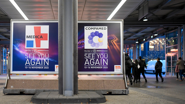 Starkes Messe-Duo für die komplette Wertschöpfungskette der Medizintechnik-Industrie - MEDICA + COMPAMED in Düsseldorf. (© Constanze Tillmann/ Messe Düsseldorf) / Strong trade fair duo for the complete value chain of the medical technology industry - MEDICA + COMPAMED in Düsseldorf. (© Constanze Tillmann/ Messe Düsseldorf)