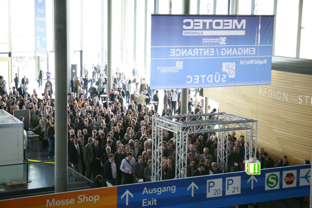 Auf rund 40.000 Bruttoquadratmetern werden vom 26. bis 28. Februar 2013 während der MEDTEC Europe Produkte und Lösungen zu sehen sein, die die Dynamik und das Wachstumspotenzial der Medizintechnikbranche  abbilden.