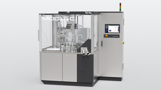 In die Kapselfüllmaschine Modu-C CS sind zahlreiche Zusatzfunktionen integrierbar. (Foto: Harro Höfliger) / Numerous additional functions can be integrated into the Modu-C CS. (Photo: Harro Höfliger) In die Kapselfüllmaschine Modu-C CS sind zahlreiche Zusatzfunktionen integrierbar. (Foto: Harro Höfliger) / Numerous additional functions can be integrated into the Modu-C CS. (Photo: Harro Höfliger)