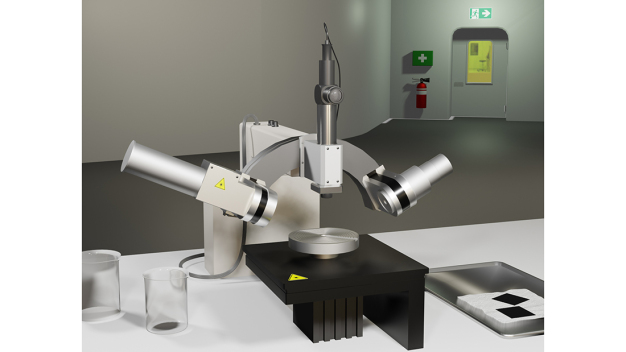 Wie in der Realität: Vom Ellipsometer, das im Reinraum des Labors steht, existiert bereits ein vollständiger digitaler Zwilling. (Grafik: Corneliu Weiß)