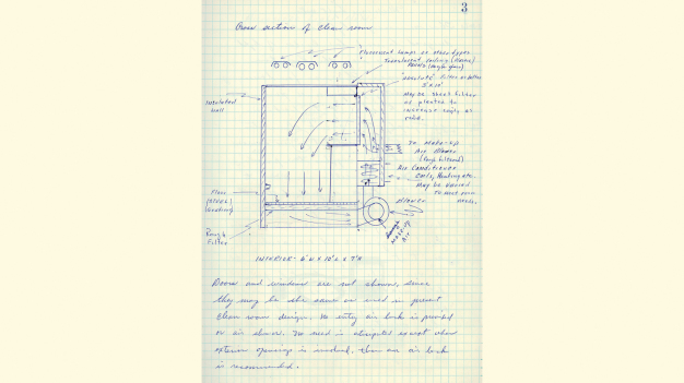 Original - Skizze von Willis Whitfield zu seiner Erfindung aus dem Jahr 1962. / Willis Whitfield’s original outline to his invention, dated 1962. © Sandia National Laboratories