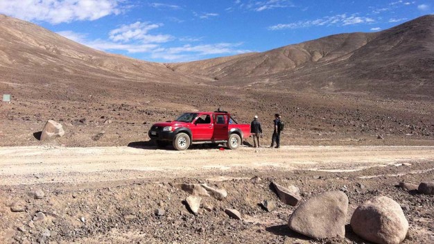 Feldforschung in der Atacama-Wüste in Chile. Hier herrschen marsähnliche Bedingungen. (© TU Berlin_Research Group Astrobiology)