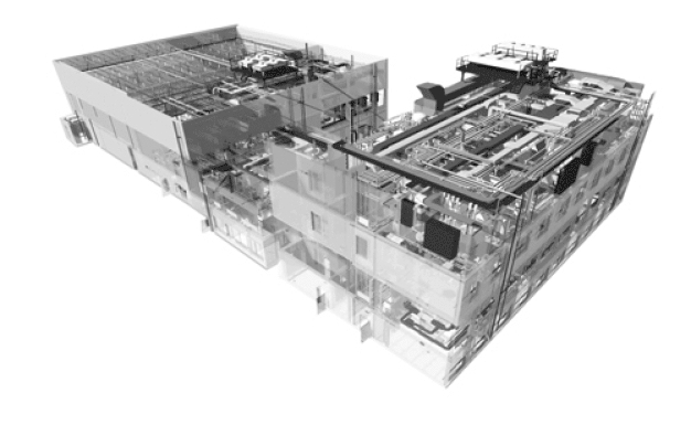 Planung einer pharmazeutischen Produktion mit synergetischer Zusammenarbeit von Prozesstechnik und technischer Gebäudeausrüstung.