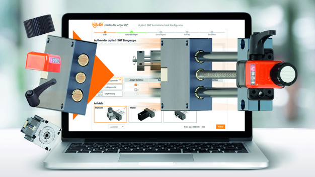 Im Live-Webinar lernen die Teilnehmer wie sie sich mithilfe des SHT-Designers ihre Antriebslösung innerhalb weniger Minuten online konfigurieren können. (Quelle: igus GmbH)