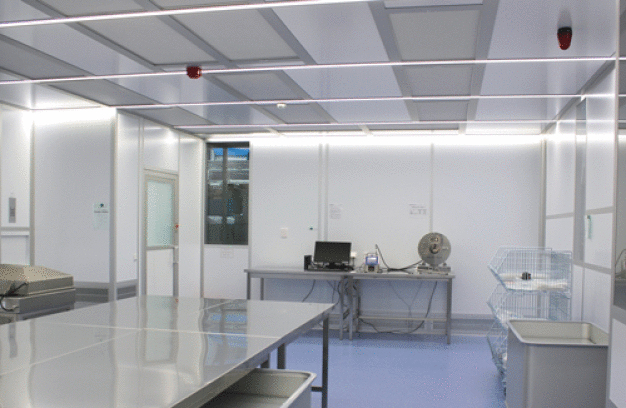 Reinraumsystem Cleancell4.0® der ISO-Reinraumklasse 5 / Cleanroom System Cleancell4.0®, ISO Cleanroom Class 5