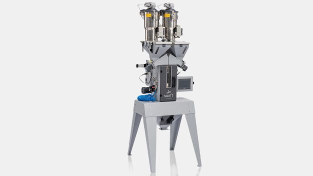 sBLEND G – Gravimetrischer Batchblender mit höchster Genauigkeit / sBLEND G – Gravimetric batch blender with high accuracy.