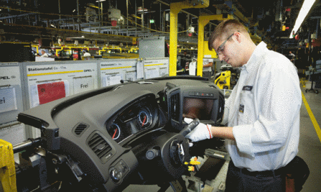 Moderne Arbeitsplatzgestaltung bei der Opel AG in Rüsselsheim. (Foto: © GM Company)