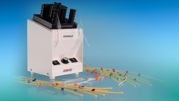 Peristaltische Pumpe und Schläuche für die Laboranalytik. (Copyright: AHF analysentechnik AG)