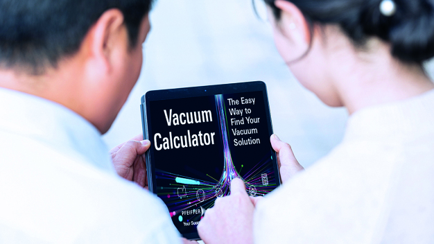 Neuer Vakuumkalkulator zur Ermittlung der richtigen Vakuumlösung. / New Vacuum Calculator to find the right vacuum solution.