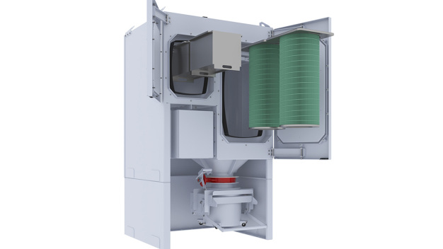 QPP2 - Staubabscheider Quad Pulse 2: Mit zwei Filterpatronen für einen Betriebsvolumenstrom von 1.000 - 3.000 m³/h.