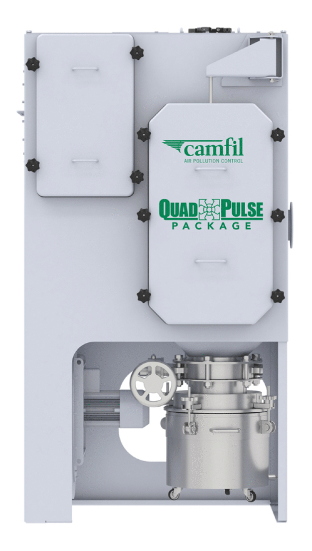 Der Camfil Quad Pulse Package PX sorgt für eine optimale Entstaubung (Bild: Camfil) Der Camfil Quad Pulse Package PX sorgt für eine optimale Entstaubung (Bild: Camfil)