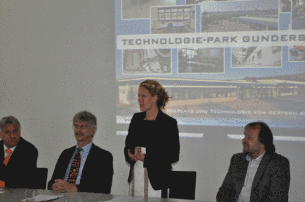 Referenten Eröffnung Technologiepark Gundersheim: Wammes, Raab, Blankenbach