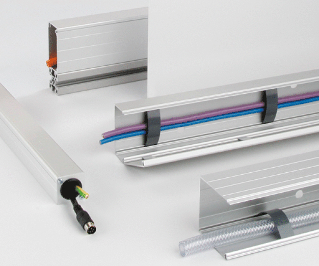 Die BLOCAN®-Kabelführungen aus Aluminium bieten ausreichend Platz für alle Arten von Bild-, Daten-, Audio-, Steuerungs- oder Stromkabel sowie Schläuchen und sind in den gängigen Baugrößen 40x40, 40x80, 80x40 und 80x80 erhältlich. Die BLOCAN®-Kabelführungen aus Aluminium bieten ausreichend Platz für alle Arten von Bild-, Daten-, Audio-, Steuerungs- oder Stromkabel sowie Schläuchen und sind in den gängigen Baugrößen 40x40, 40x80, 80x40 und 80x80 erhältlich.