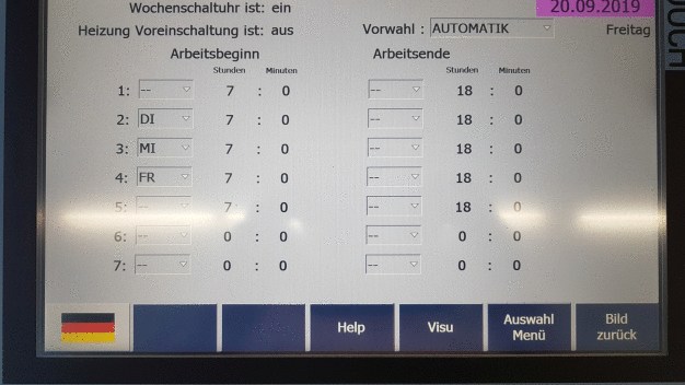 Nach der Eingabe des gewünschten Arbeitsbeginns sorgt Smart Heating automatisch dafür, dass die Temperatur der Prozessmedien zu diesem Zeitpunkt im definierten Arbeitsfenster liegt. Dadurch lassen sich nach Betriebsunterbrechungen energie- und kostenintensive Standby-Phasen vermeiden. 