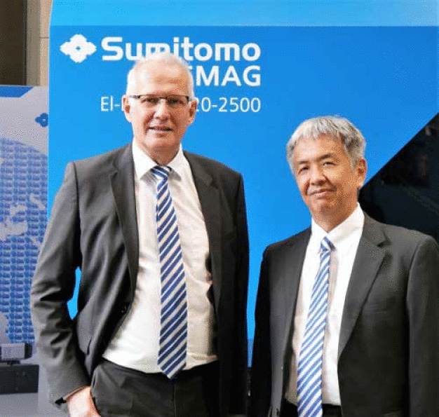 Gerd Liebig, CEO Sumitomo (SHI) Demag, und Shoichi Ohira, COO Sumitomo (SHI) Demag. / Gerd Liebig, CEO Sumitomo (SHI) Demag, and Shoichi Ohira, COO Sumitomo (SHI) Demag.
